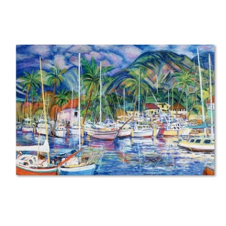 Manor Shadian 'Lahaina Marina' Canvas Art,30x47